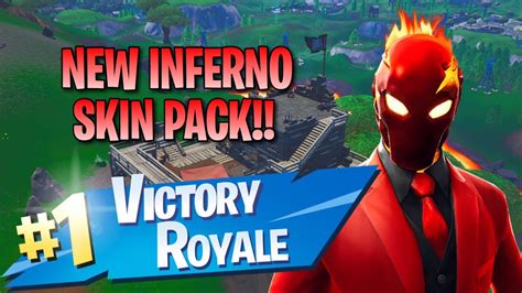 New Inferno Skin Pack 10 Elims Fortnite Battle Royale Gameplay