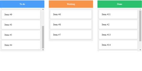 Trello Like Kanban Drag And Drop Cards Using Scrolling Containers CodeMyUI