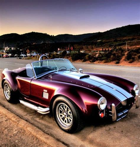Shelby Cobra In Cherry Red Two Seater Muscle Car Great For Summer