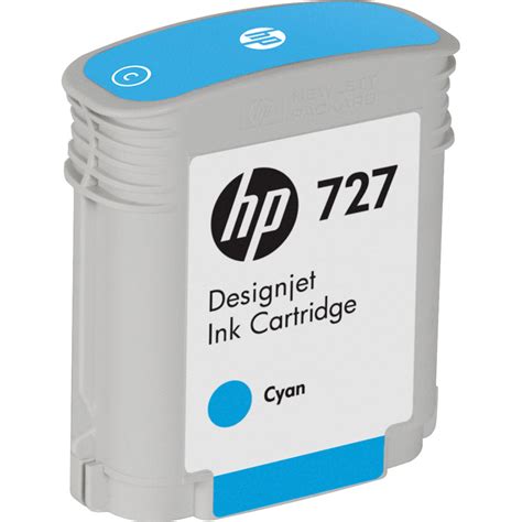 Hp 727 Cyan Designjet Ink Cartridge 40 Ml B3p13a Bandh Photo
