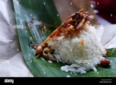 Traditional Malay Food In Malaysia Named Nasi Lemak Stock Photo Alamy