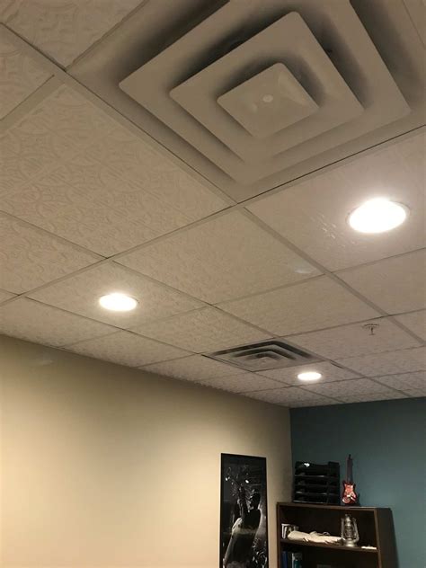 First i removed all the drop down ceiling tiles and drop down support systems in the section i wanted to redo (which comes down very easily). Lay-In Ceiling Tiles for T-Grid • SurfacingSolution