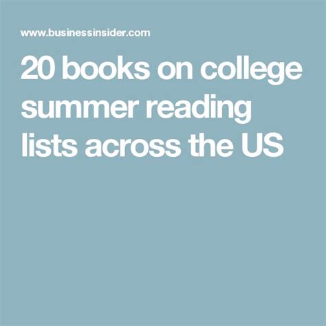 26 Spectacular Books That Made It Onto College Summer Reading Lists