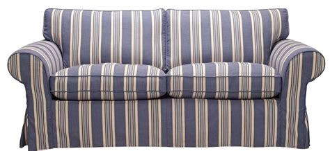 2024 Latest Blue And White Striped Sofas