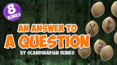 A Fortune Telling An Answer To A Question By Scandinavian Runes