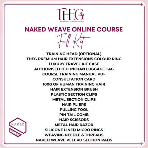 Naked Weave Signature Online Course CPD Certified The Hair Extension Group Ltd