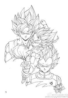 His voice is a dual voice containing both goku's and vegeta's voices. Goku coloring pages kamehameha | School | Dragon ball ...
