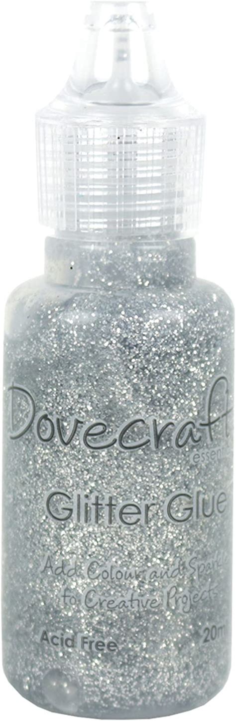 Dovecraft Dcbtl004 Refill Pack Glitter Glue Silver 7 X 3 X 4 Cm