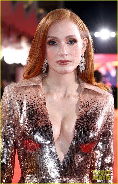 Jessica Chastain Shimmers In Gucci At Memory Premiere Held During Venice Film Festival