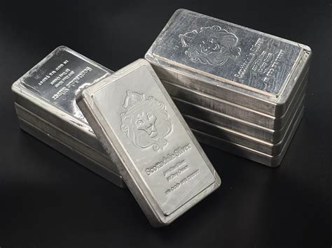 Silver Cast And Stackable Bars 100g And 10 Oz United Kingdom Ungraded
