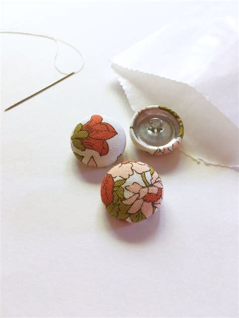 34 Fabric Covered Buttons Set Of 3 Fabric Buttons