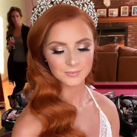Our Lovely Red Headed Beauty Glittering In Her Crystal Tiara By
