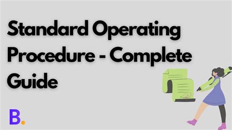 Writing Standard Operating Procedure Sop 2021 Complete Guide In