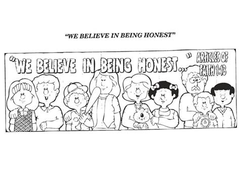 Being Honest Coloring Page