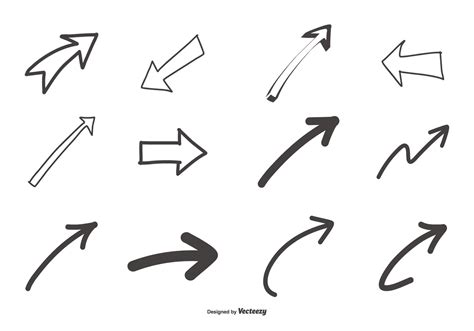 Hand Drawn Arrows Collection 149329 Vector Art At Vecteezy