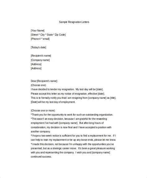Resignation Letter Sample Philippines The Document Template