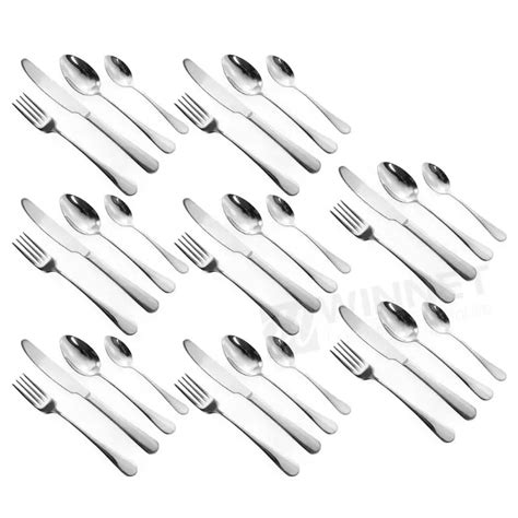32 Piece8 Set Stainless Steel Complete Cutlery Set Kitchen Knives Fork