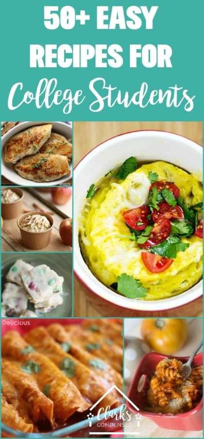50 Easy College Meals Perfect For Poor College Students Easy College