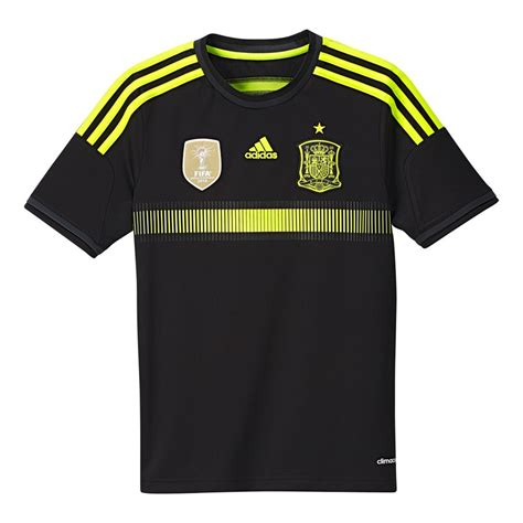 No toda españa ni europa están igual de pendiente de la eurocopa. Camiseta adidas Jr Selección Española 2014 Negra-Electricity