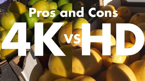 4k Vs Hd Side By Side Comparisons In 4k Pros And Cons Youtube