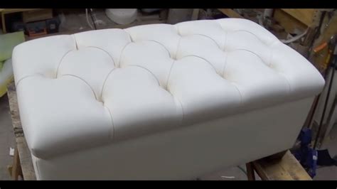 Diy Tufted Bench With Storage Space Diy Alo Upholstery Youtube