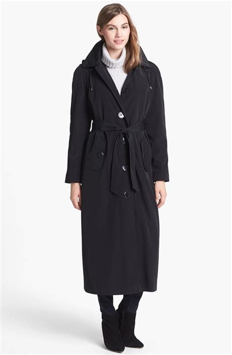 london fog long trench coat with detachable hood liner 258 nordstrom lookastic