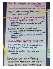 Argumentative Writing Anchor Chart Middle Babe How To Compose An AWESOME Argument