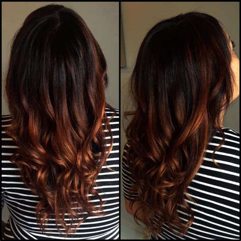 Because natural hair is not monochrome. copper balayage & ombre' | Yelp