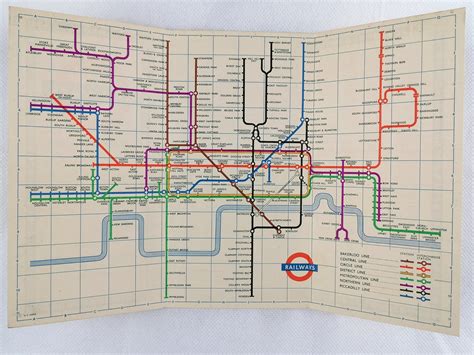 1938 London Underground Map No2 By Hans Schleger Iconic Antiques