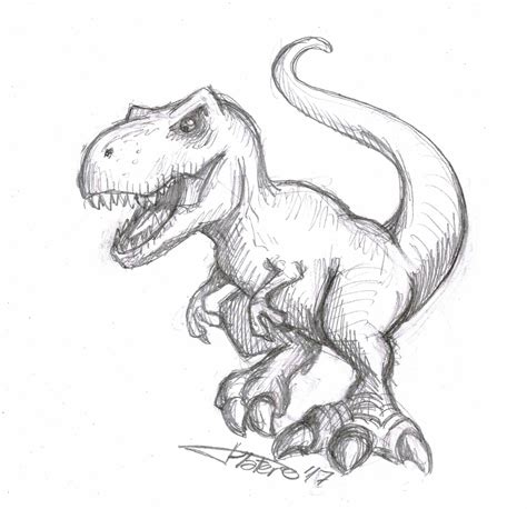 Tiranosaurio Rex Imagenes De Dinosaurios Para Dibujar A Lapiz Images