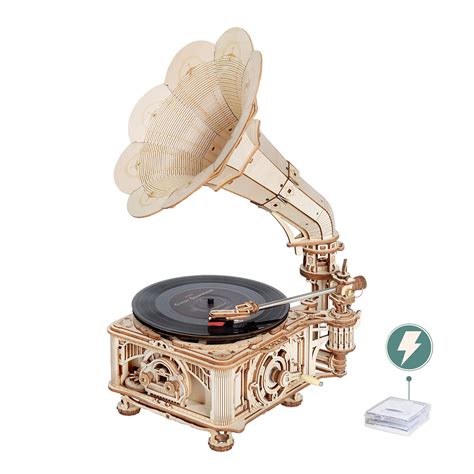 Buy Rowood 3d Puzzles For Adults Wooden Diy Record Player Vinatge