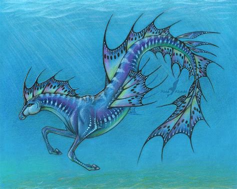 Water Unicorn By Alviaalcedo On Deviantart Mythical Animal Mythical