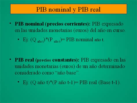 Diferencias Entre El Pib Real Y El Pib Nominal Esta Diferencia