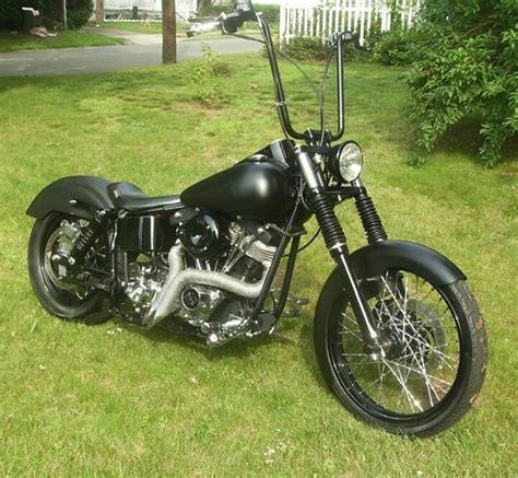 Blacked Out Shovelhead Shovelhead Harley Harley Davidson