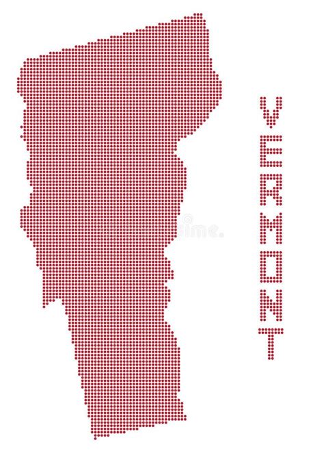 Vermont Dot Map Stock Illustration Illustration Of American 85438946