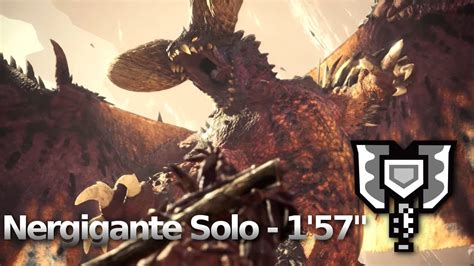 Mhworld Nergigante Solo 157 Cb Youtube