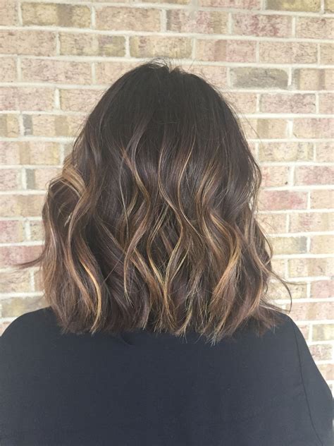 Balayage For Dark Brown Hair Hair By Chelsea Pelfrey Short Haircut