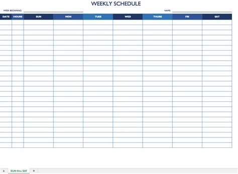 Weekly Employee Schedule Template Task List Templates Calendar