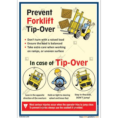 Forklift Safety Poster Set 5 Posters