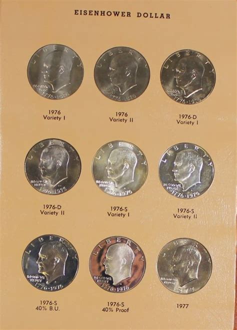 Set Of Eisenhower Dollars 1971 1978