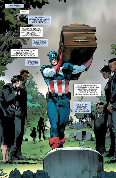 Captain America As A Pallbearer Comicnewbies