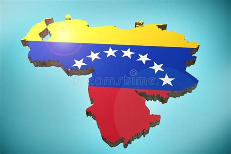 Venezuela Map And Flag Stock Illustration Illustration Of Venezuela