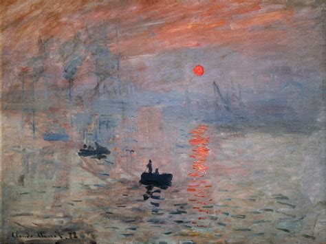 Reproducción Sobre Tela De Claude Monet Impresión Sol Naciente 80 X