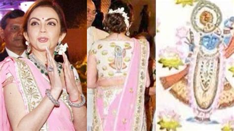 Nita Ambani Flaunts Her Jaw Dropping Emerald Encrusted Saree Worth Rs