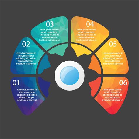 Vector Illustration Infographics 6 Options Template For Brochure