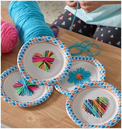 Paper Plate Weaving2 In 2020 Fun Crafts For Kids Free Craft Patterns