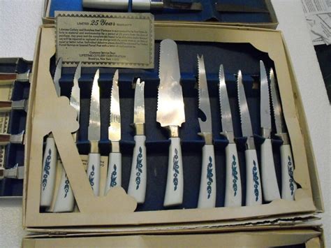 Vintage Sheffield Solid Stainless English Blades 19 Piece Etsy