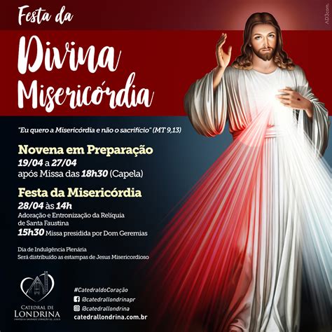 Novena e Festa da Divina Misericórdia Catedral de Londrina