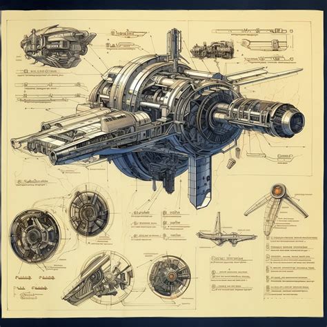 Midjourney Prompt Sketches Blueprint Of Futuristic Sci Prompthero