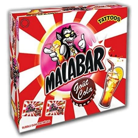 Malabar Cola Chewing Gum Pi Ces Malabar Bonbon Au Kilo Ou En Vrac Bonbix
